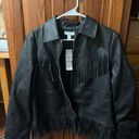 Top Shop Leather Fringe Jacket Photo 1