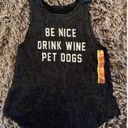 Grayson Threads Small  “Be Nice Drink Wine Pet Dogs” Graphic Tank Top  Photo 3