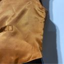 Agapo Rust Orange Tan Leather Suede Vest Floral Embroidery Stitch Size Medium Photo 8