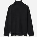 Everlane  The Stroopwafel Cashmere Turtleneck Sweater in Black Photo 0