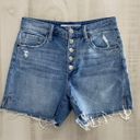 Joe’s Jeans  distressed denim high rise stretch jean denim shorts 26 Photo 7