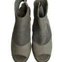 Paul Green  Booties Womans Size 7 US 9.5 Leather Peep-toe Perforated Lexi Heel Photo 2