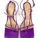 Bottega Veneta  Stretch Strappy Purple Leather Heel Sandals Size EU 35.5 Photo 4