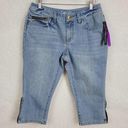 INC  Denim Womens Jean Shorts Size 6 Blue Bermuda Capri Pockets Regular Fit Photo 1