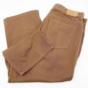 Ralph Lauren LAUREN  Womens 10 Capri Pants Medium Brown 100% Cotton Chino Photo 2