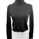 Jaded London  Black turtleneck Open Back Pullover Chic Long Sleeve Top Size 4 Photo 0