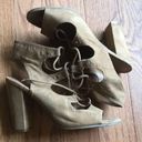 Indigo rd. Babel tan suede gladiator laceup booties Photo 1