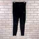 Spanx  Vintage Black Distressed Raw Hem Skinny Jeans Size S Photo 3