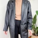 Cassidy Vintage 1980's Leather Blazer Coat Black Size Small Photo 0