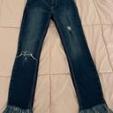 Free People  Great Heights women’s frayed hem skinny jeans, size 26” boho hippie Photo 9