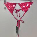 Chaser NWT  Red And White Star Print Bikini Top Photo 0