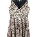 BCBGeneration  Dress Chai Combo Polka Dot Dots Mesh Mini Black & Creme Size 6 Photo 2