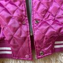 Vintage Yankees Bomber Jacket Pink Satin layered MLB New York Yankees Jacket Size L Photo 6