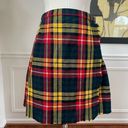 Bermuda Vintage Browns of  Wool Plaid Wrap Pleat Mini Skirt Buckle S Photo 0