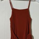 Majorelle  Dress Women's XS Spaghetti Straps Flattering Rust Red Knot Front Dress Photo 1