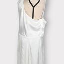 Socialite White Satin Cowl Neck Faux Wrap Mini Dress Women's Size XL NWT Photo 2