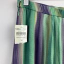 Coldwater Creek Coldwater‎ Creek Midi Skirt M Striped Pintuck Multicolor Green Purple Retro New Photo 6