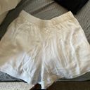 Abercrombie & Fitch  Linen White Ultra High Waisted Shorts Photo 3