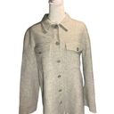 Theory  Women's Wool-Cashmere Blend Coat in Light Gray Size Large Photo 0