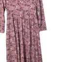 LuLaRoe  Ryane Pink Floral Long Sleeve Maxi Dress S Photo 0