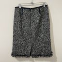 Talbots  Textured Tweed Wool Blend Pencil Skirt Office Grainy Size 4P Petite Photo 3