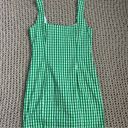 Emory park  Green Gingham Tank Mini Dress Photo 5