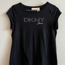 DKNY Y2K  Baby Tee With Rhinestones Photo 0