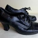 Mudd Vintage Y2K Black Oxford Chunky Heels Faux Leather Lace Up Boho Goth 6.5 Photo 0