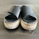 Franco Sarto Womens Barb Black Leather Platform Slide Sandals Size 9 M Photo 3