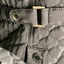 Gallery Quilt Hooded Jacket Black With Gold Hardware Size Small Photo 7