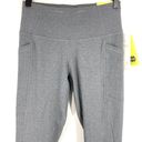 All In Motion New  High Waisted Capri Leggings Sculpted Crop Heather Grey Photo 4