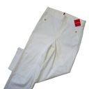 Spanx NWT  20312R Stretch Twill Cropped Wide Leg in Bright White Khaki Pants 1X Photo 1