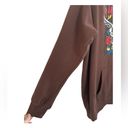 Volcom Women’s  Truly Stoked Oversized Hoodie brown skull & roses sz medium Photo 5