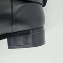 joe's jeans Joes (6) Black Leather Western Buckle Block Heel Riding Boots Photo 15