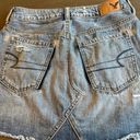 American Eagle  Button‎ Distressed Jean Skirt Women's Size 4 Photo 10