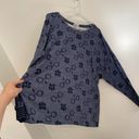  Harry Potter Navy Blue Graphic Crewneck Sweatshirt Pajama TOP ONLY Photo 7