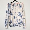 Maison Scotch New Friends Blue Tie Dye Cable Knit Sweater Size 4 Photo 1