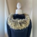 J.Crew  Mercantile Vail Parka Wool Hooded Fur Trim in Navy Blue Size 2 Photo 8