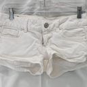 American Eagle denim shorts Size 0 White Photo 0