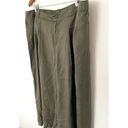 Lane Bryant NWT  Wide Leg Pants Pleated Wide Leg Crop Pants Olive Green Sz 18/20 Photo 3