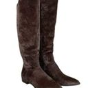 Band of Gypsies New  Luna Chocolate Brown Velvet Suede Zip Up Boots Photo 0