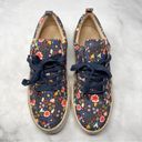 Jack Rogers Mia Platform Floral Espadrille Sneaker Shoes Lace Up Boho Retro 70s Photo 2