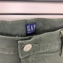 Gap  Denim High Rise Douglas Fir Girlfriend Jeans Crop Distressed Denim Size 28 Photo 3