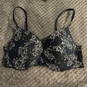 Vince Camuto Women's  Navy & White Floral Bra Size 38C EUC #6546 Photo 1