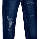 Harper  Dark Wash Distressed Destroyed Mid Rise Skinny Jeans Women's Size 27 Photo 4