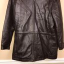 Marc New York  Women’s Dark Brown Leather Faux Trim Jacket Photo 2