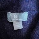 J.Jill  Sweater Womens XL Purple Turtleneck Wool Cashmere Tunic Italian Yarn Knit Photo 7