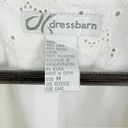 Dress Barn  Eyelet Linen Blazer Jacket White Medium Cottagecore Photo 10