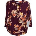 Daniel Rainn NWT  Koda Split Neck Floral Blouse MP Photo 0