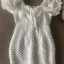 Just Me White Puff Sleeve Sundress  Photo 5